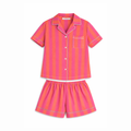 Pink & Orange Stripe Classic Short PJ Set