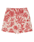 Scarlet Palmscape Men's Pajama Shorts