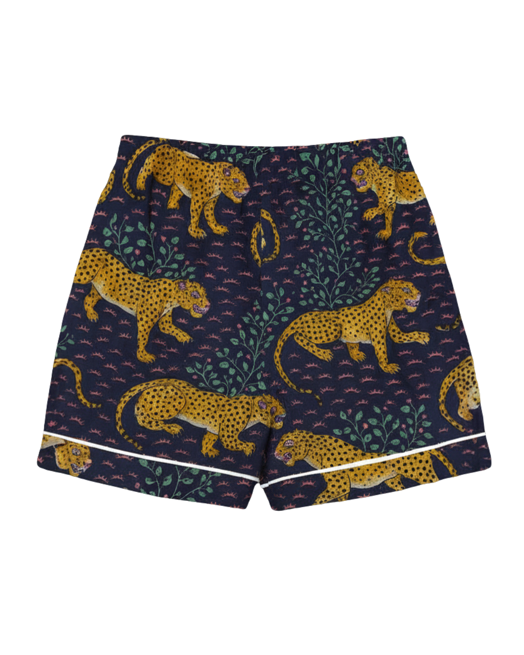 Leopard Lagoon Men's Pajama Shorts