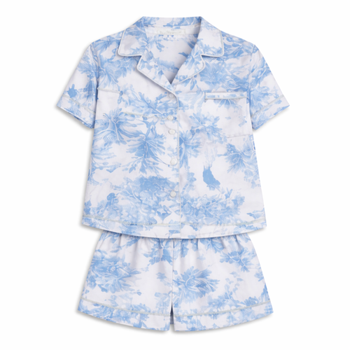 Blue Toile Classic Short PJ Set