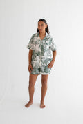 Green Toile Classic Short PJ Set