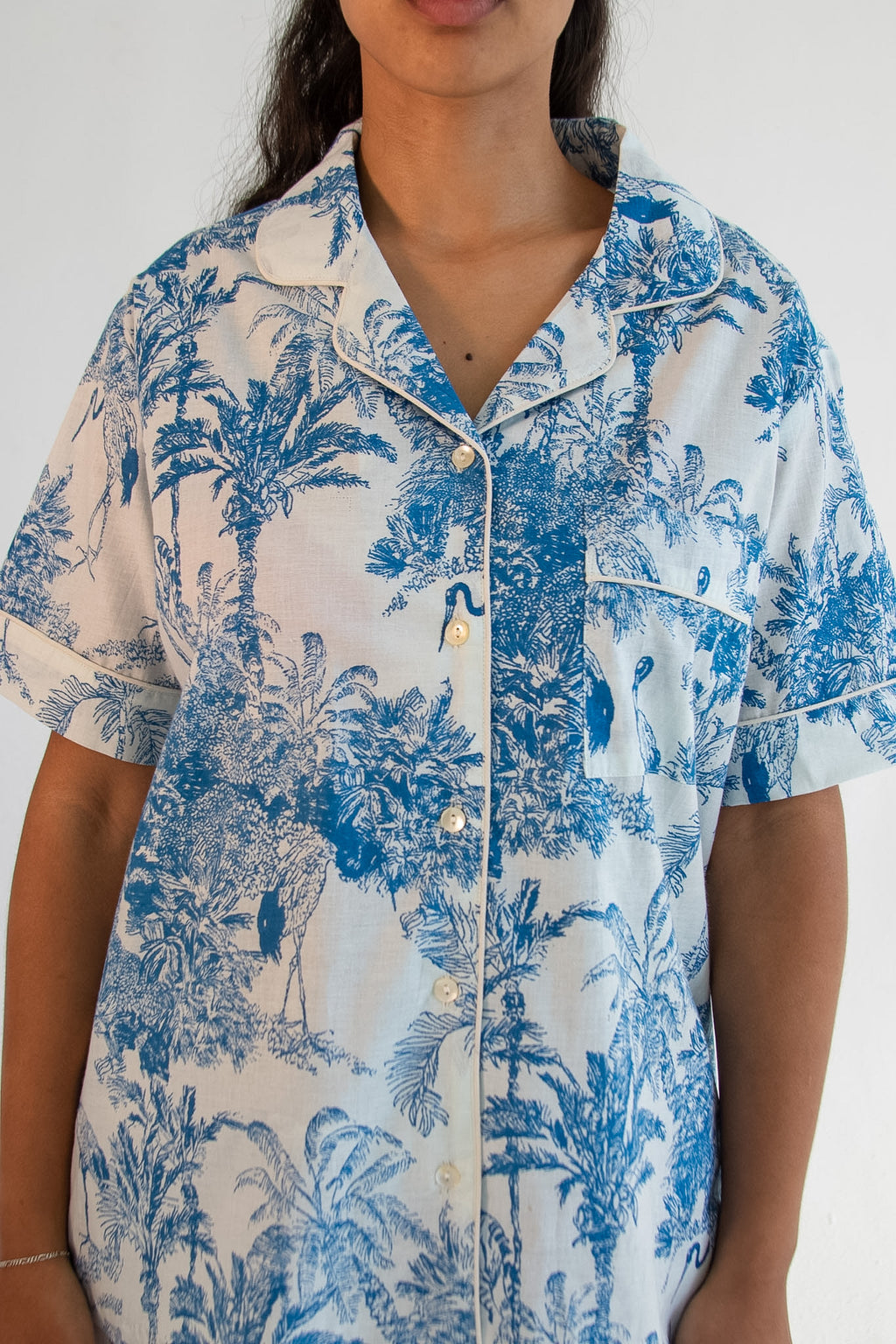 Blue Toile Classic Short PJ Set