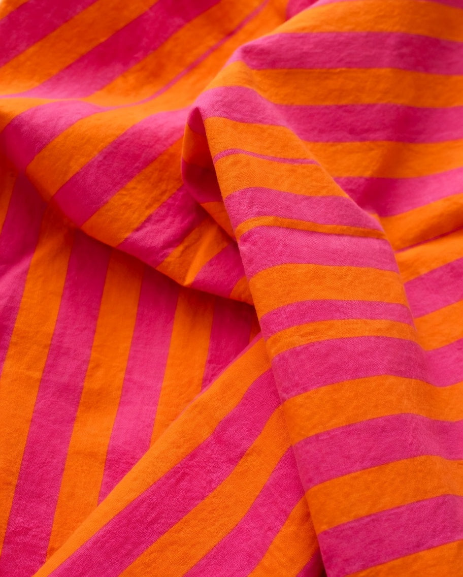 Pink & Orange Stripe Classic Short PJ Set